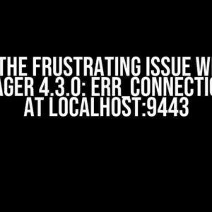 Solving the Frustrating Issue with WSO2 API-Manager 4.3.0: ERR_CONNECTION_RESET at localhost:9443